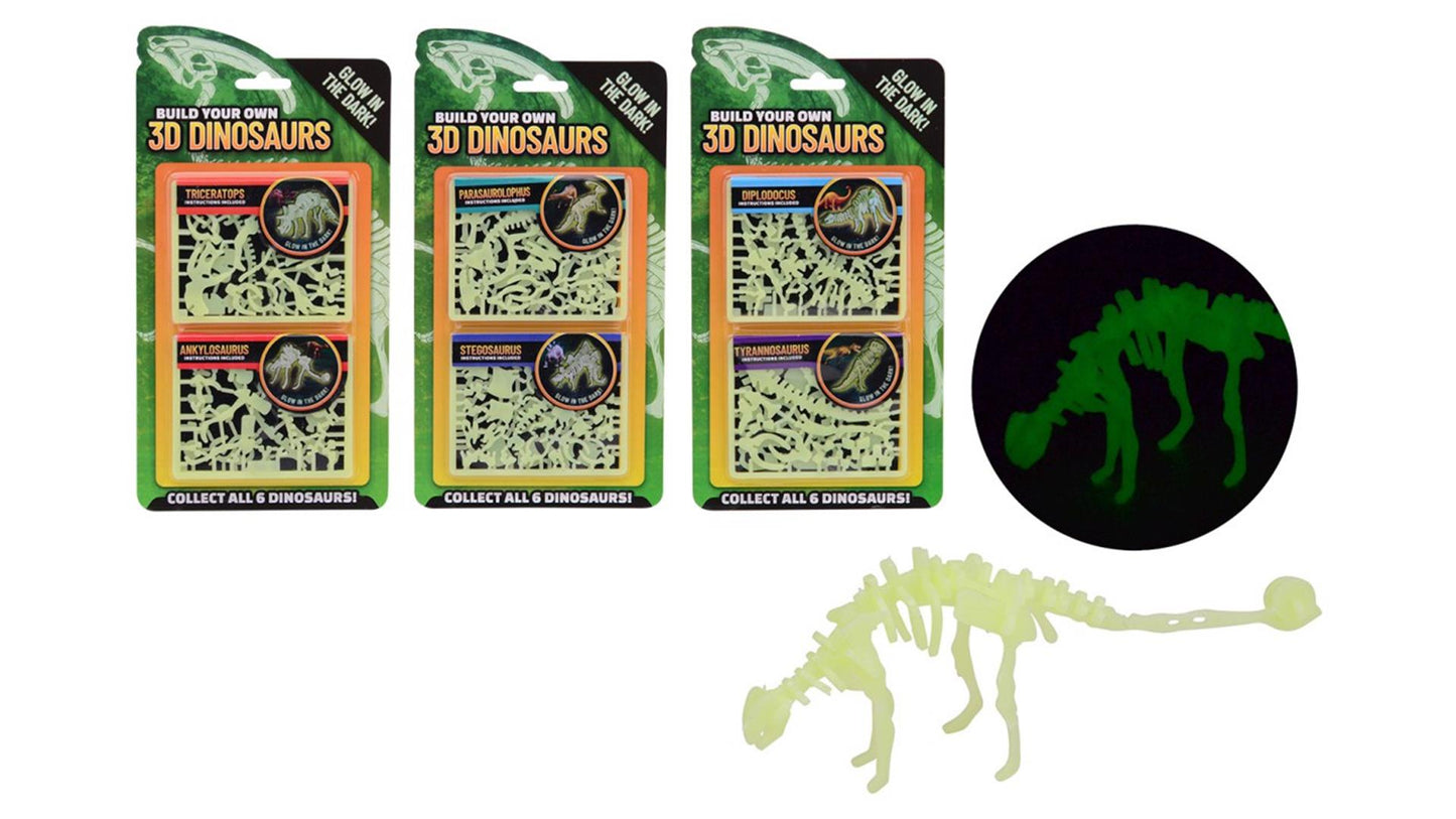 Johntoy construye tu propio dinosaurio 3D que brilla en la oscuridad