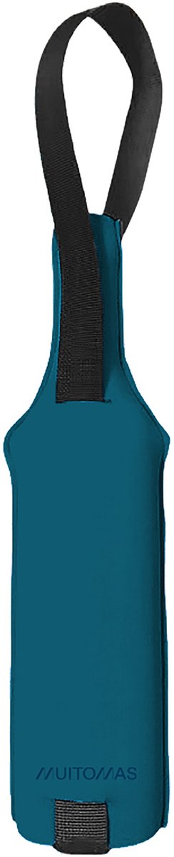 Muitomas flessendraagtas - neopreen – isolerend - stevig duurzaam - blauw