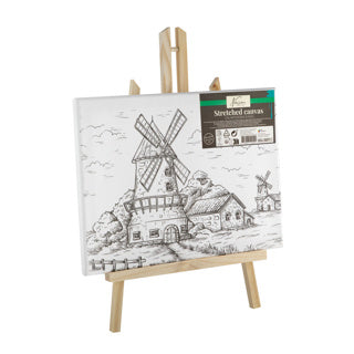 Lienzo con impresión 30 x22,5 cm incluido caballete | 4 piezas