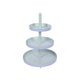 Etagere 3 strati blu-menta ø25xh35cm