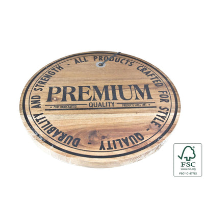 Tagliere da portata in legno tagliere per formaggi ø28x1,8cm