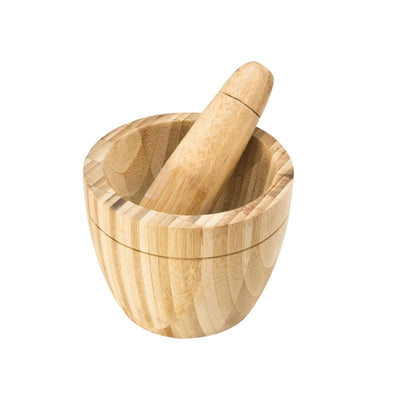 Utensilios de cocina mortero bambú 11,5x10cm