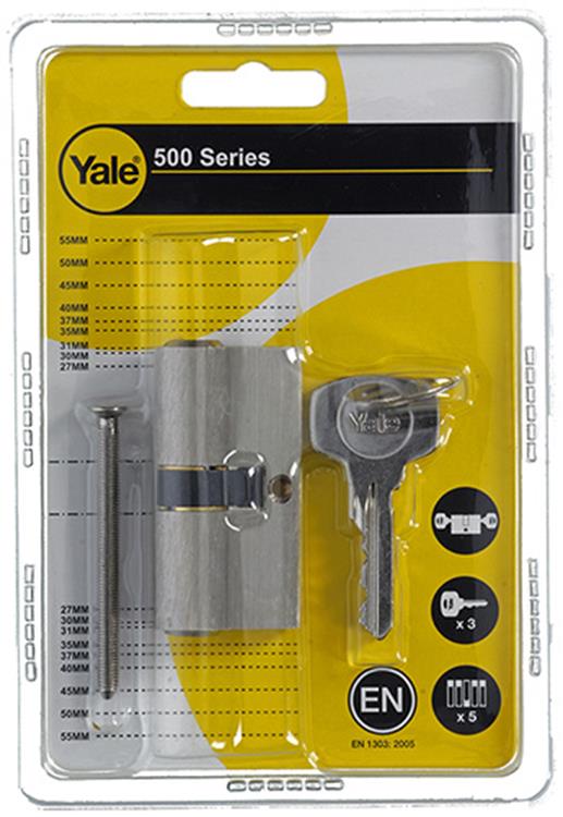 Yale 1006526 - cilindro de perfil 0500 con función dúo mv 60mm (30 30 ) | 1 pieza