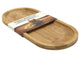 Piatto da portata in bambù ovale 22,5x10,5 cm