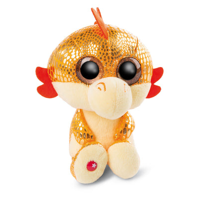 Nici Glubschis Pluchen Cuddle Dragon Orange Yo-yo, 15 cm