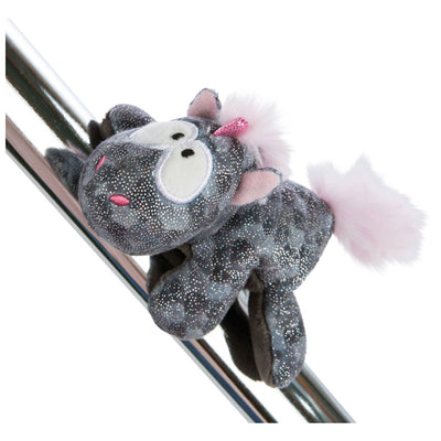 Nici Magnici Pluchen Cuddle Unicorn Diamond Dust con imán, 12 cm