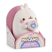 Nici pluchen knuffel molang regenboog met hart in geschenkdoos, 16cm - afbeelding 2