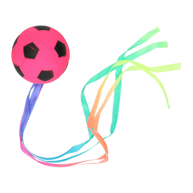 Rubberbal ø6,3 cm met lint