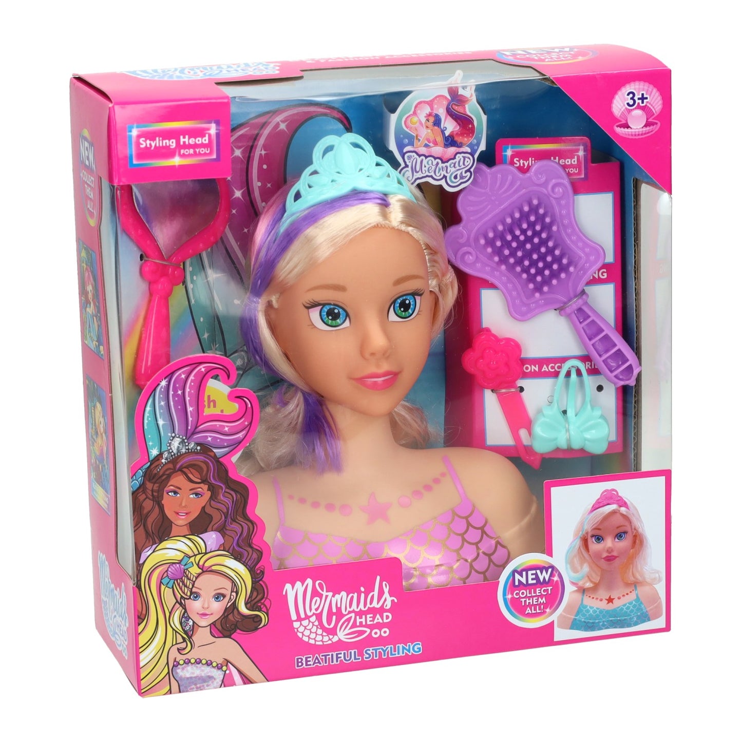 Muñeca sirena Jono Toys - 7 piezas.