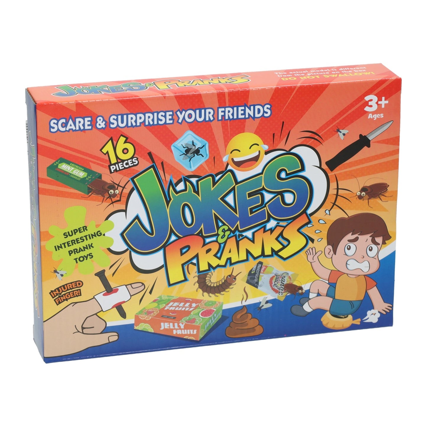Caja de chistes Jono Toys sorprende a tus amigos - 16 uds.