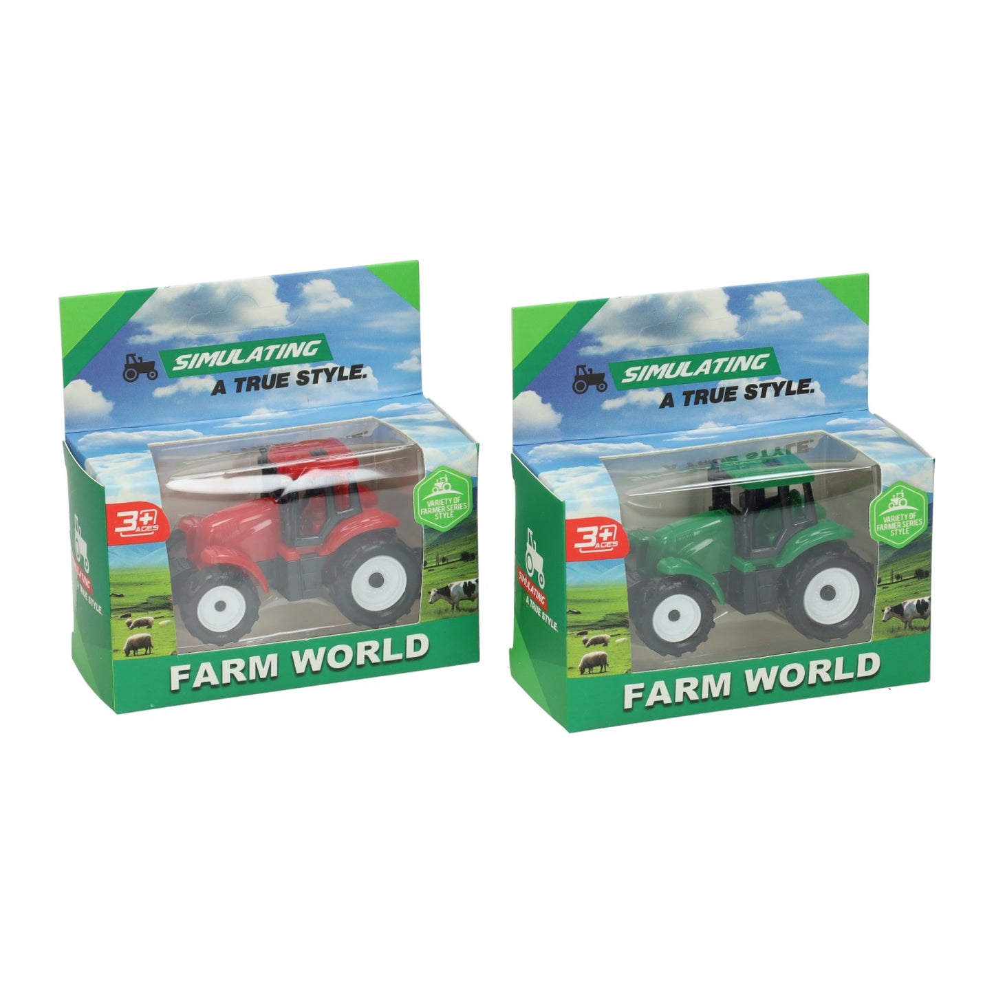 Jono juguetes tractor rueda libre 7cm