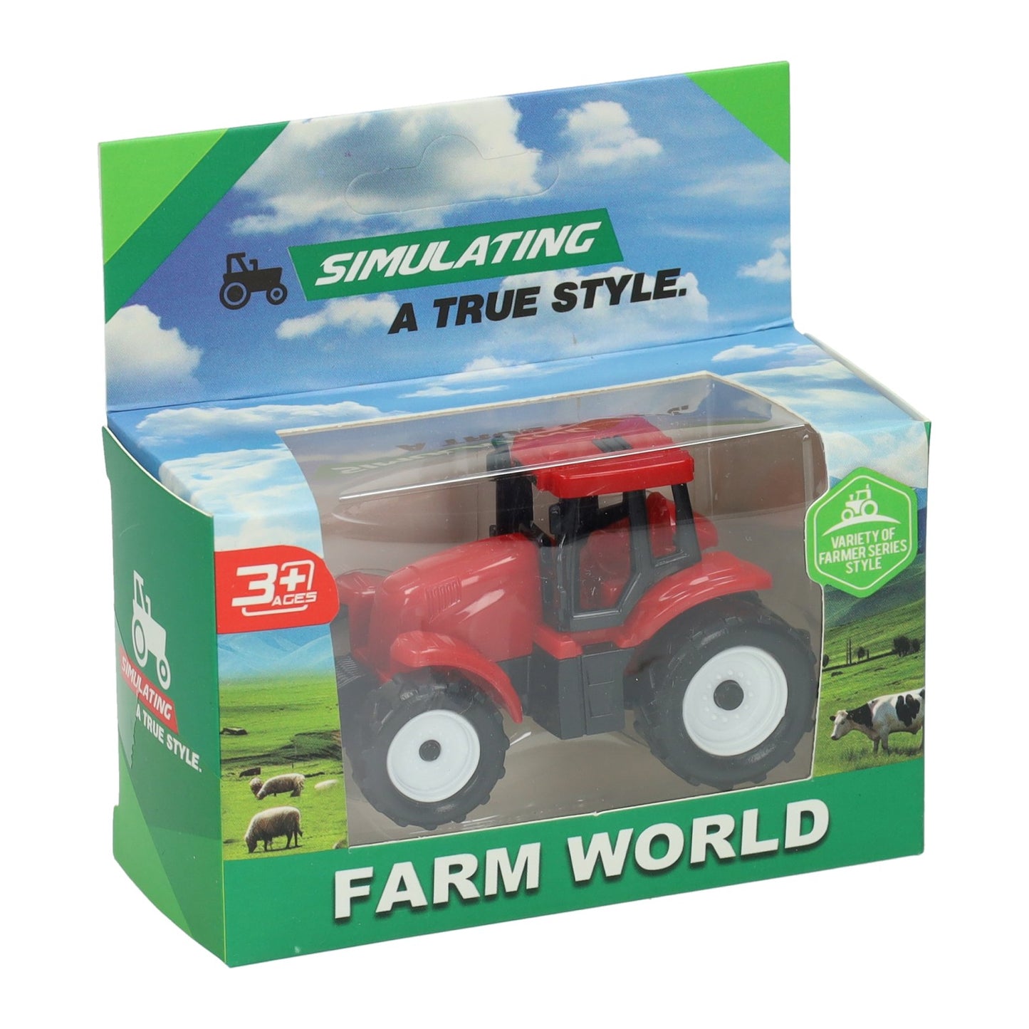 Jono juguetes tractor rueda libre 7cm