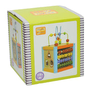 Jonotoys primi passi - houten activiteiten kubus met spiraal 5 in 1 - afbeelding 2