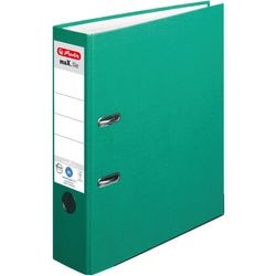 Abi ordner protect plus herlitz cardboard spine width a4 8cm green self-adhesive label