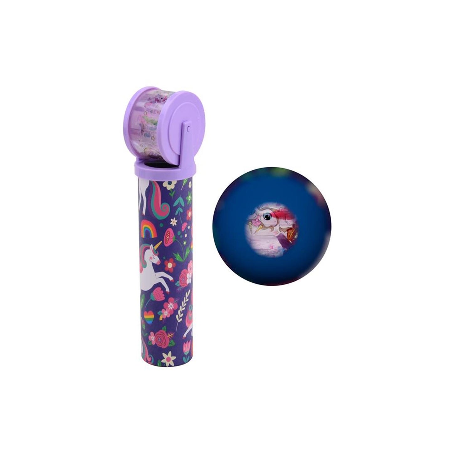 Johntoy Kaleidoscope Unicorn con lente rotante