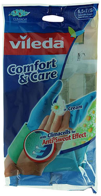 Vileda 1046900 - guantes cuidado confort s | 12 piezas