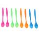Cucharas de plástico para colas de color de 8