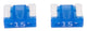 Dresselhaus Mini-Fuse 15a 2 pezzi. Azzurro a basso profilo