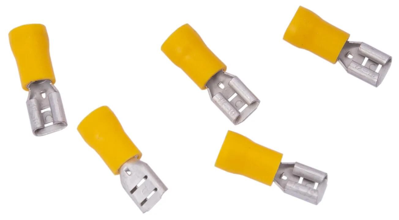 Dresselhaus flachsteckhülse female disconnectors, 6.3 partially insulated, 4.0-