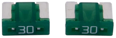 Dresselhaus mini-fuse 30a 2 pezzi. Verde chiaro a basso profilo