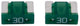 Dresselhaus mini-fuse 30a 2 pezzi. Verde chiaro a basso profilo