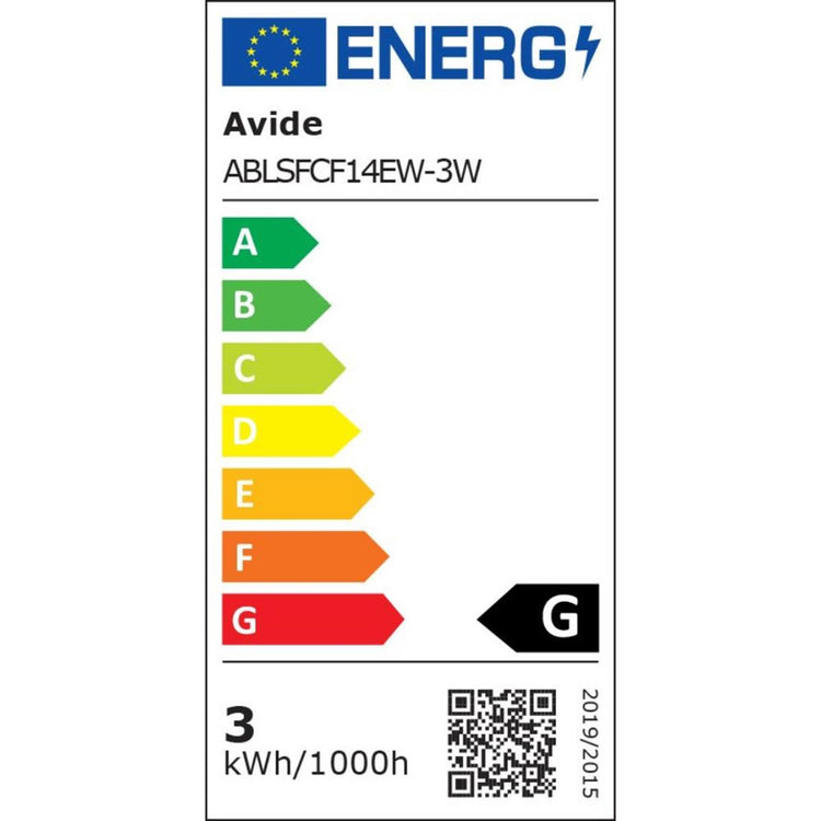 Lampada led Avide fiamma candela 3w e14 180lm