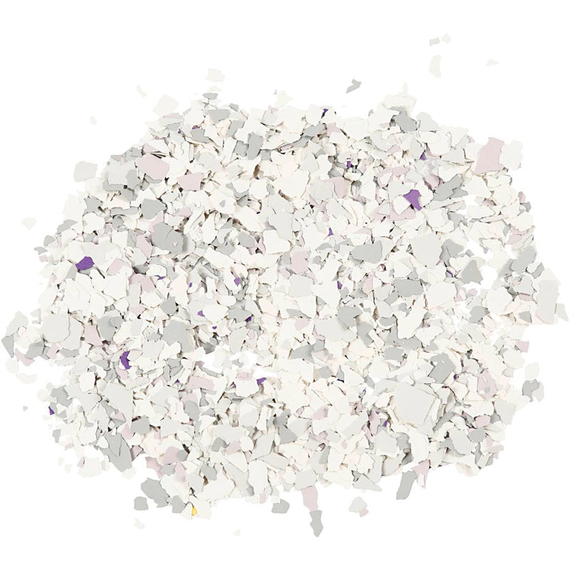 Escamas de terrazo, gris claro, 90 gr 1 caja