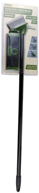 Kinzo uitschuifbare onkruidborstel 3-in-1 – telescopische onkruidborstel met krabber en schraper – verstelbaar van 80-140 cm – voor tegels, terras, oprit – ergonomisch tuingereedschap