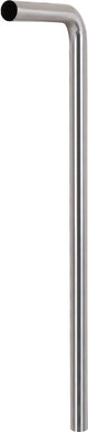 Differnz vloerbuis mat chroom � duurzaam roestvrij staal � 32 mm � 750 x 220 mm
