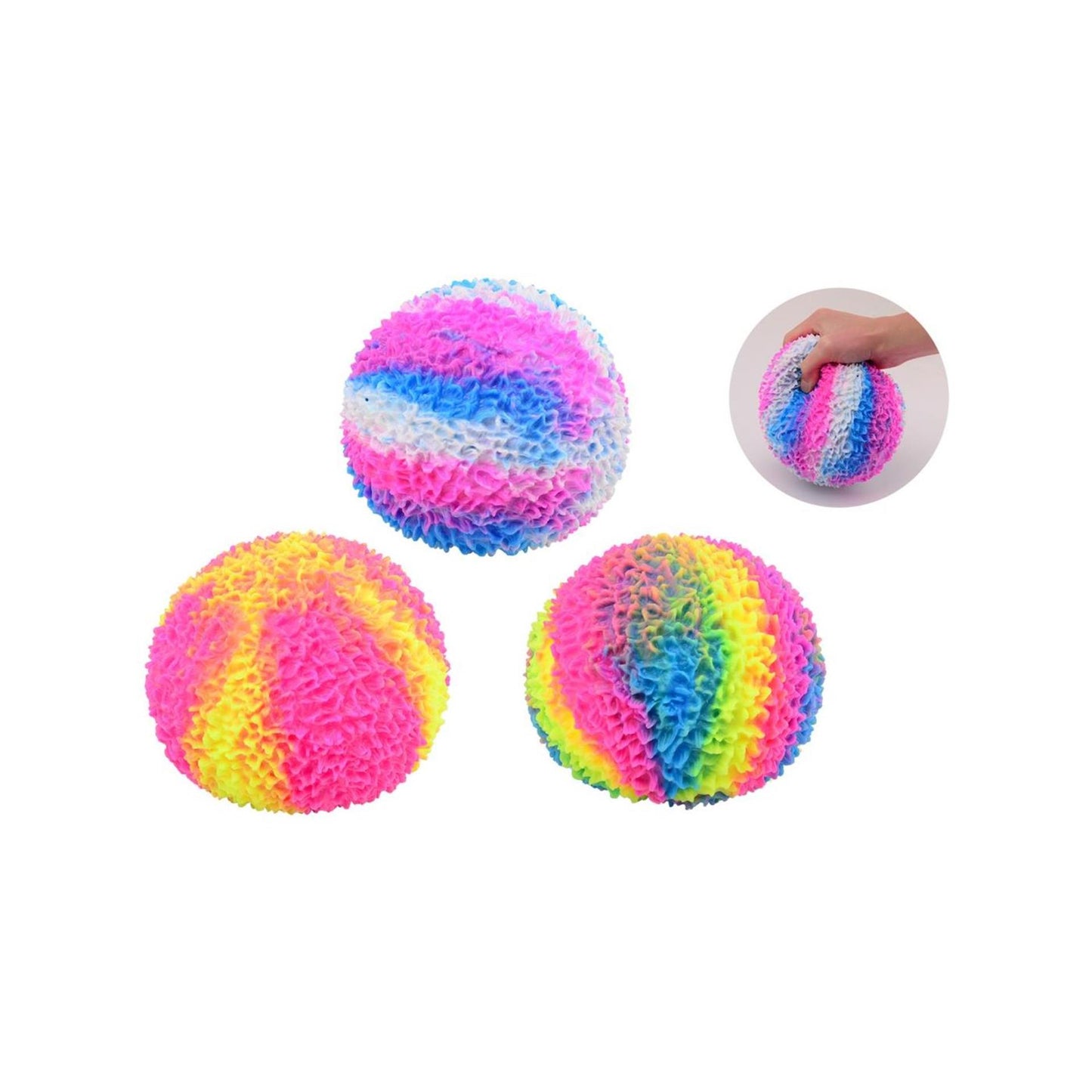 Johntoy xxl koraal squeeze bal