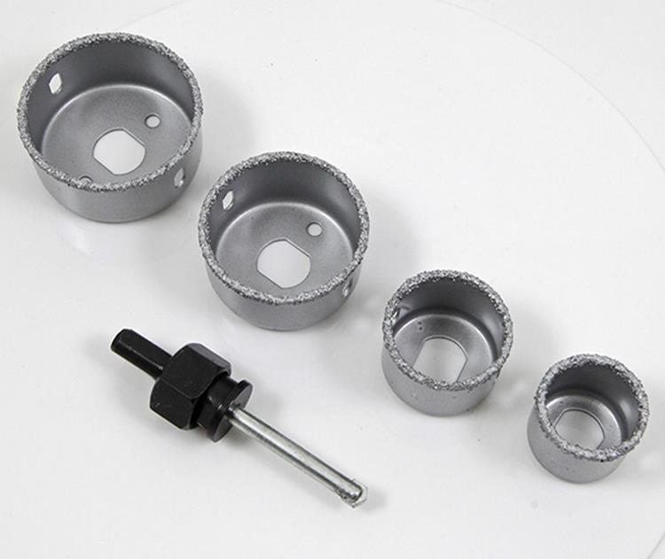 Mack 1004618 - Juego de sierras perforadoras de 5 piezas para piedra y azulejos | 3 piezas