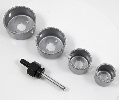 Mack 1004618 - 5-piece hole saw set for stone and tiles | 3 pieces