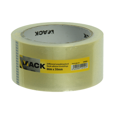 Mack 1000866 - packaging tape trsp 66mx50mm | 36 pieces