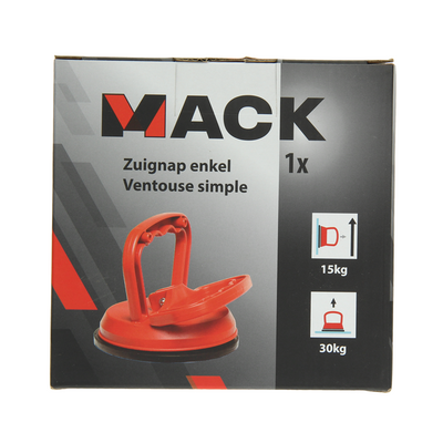 Mack 1004635 - suction cup single red ø 12 cm | 4 pieces