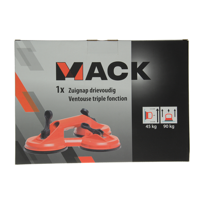 Mack 1004637 - suction cup 3x red ø 12cm | 4 pieces