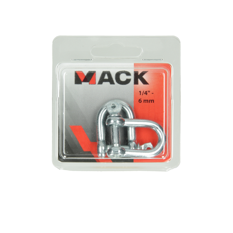 Mack 1006831 - 2 gargantas galvanizadas rectas bl 1 4 pulgadas -6mm | 5 piezas