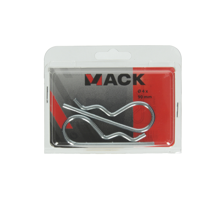 Mack 1006859 - 2 circlips simples galvanizados 4mm bl | 5 piezas