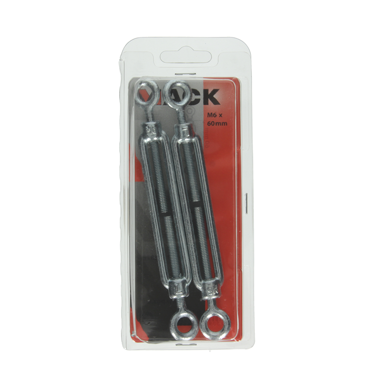Mack 1006878 - 2 tensores 2 ojales galvanizados m6x60mm bl | 5 piezas