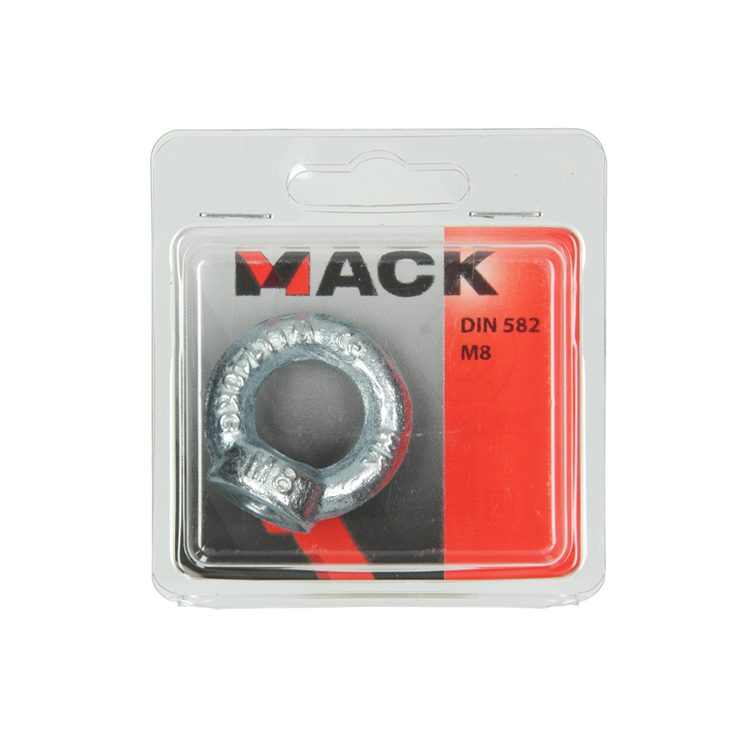 Mack 1006884 - 1 anilla galvanizada din 582 m8 bl | 5 piezas