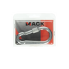 Mack 1006894 - 1 mosquetón + candado. galvanizado 10mm azul | 5 piezas