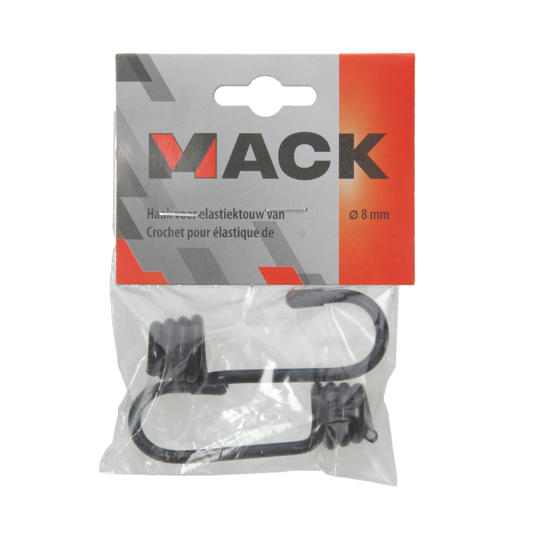 Mack 1006911 - 2 ganchos para cuerda elástica 8mm | 5 piezas
