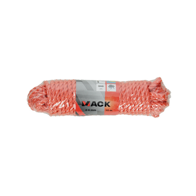 Mack 1006918 - filo pp arancione ritorto 6mm 10m | 5 pezzi