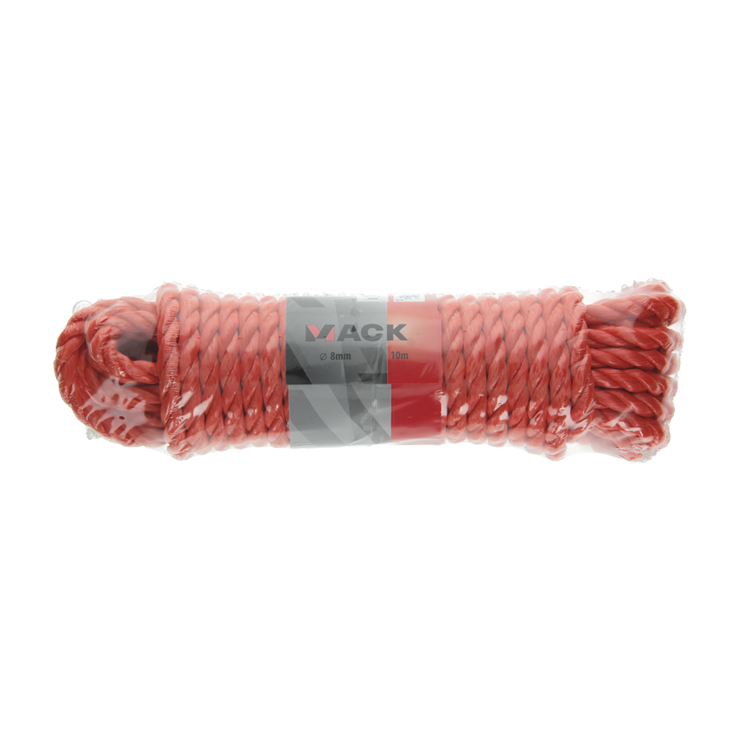 Mack 1006919 - Hilo naranja retorcido pp 8mm 10m | 5 piezas