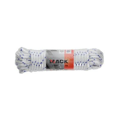 Mack 1006921 - filo pp intrecciato bianco blu 6mm 10m | 5 pezzi