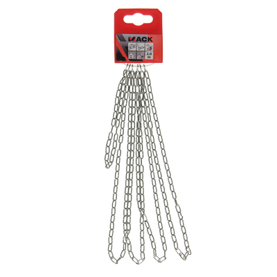 Mack 1006933 - catena cucù nichelato ø 1.1mm l 7mm 2m | 5 pezzi