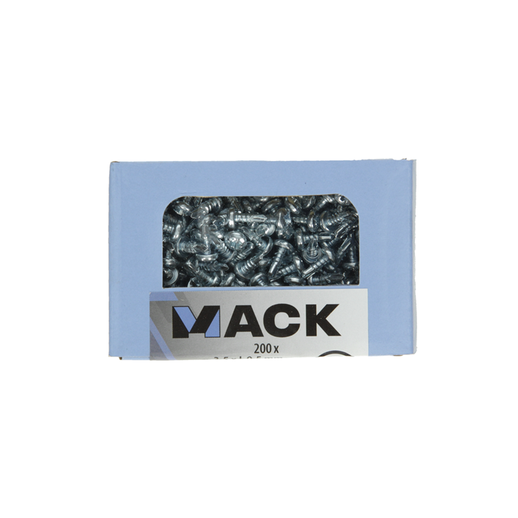 Mack 1007010 - tornillo autoperforante culata 200 200 uds 3,5x9,5mm | 5 piezas