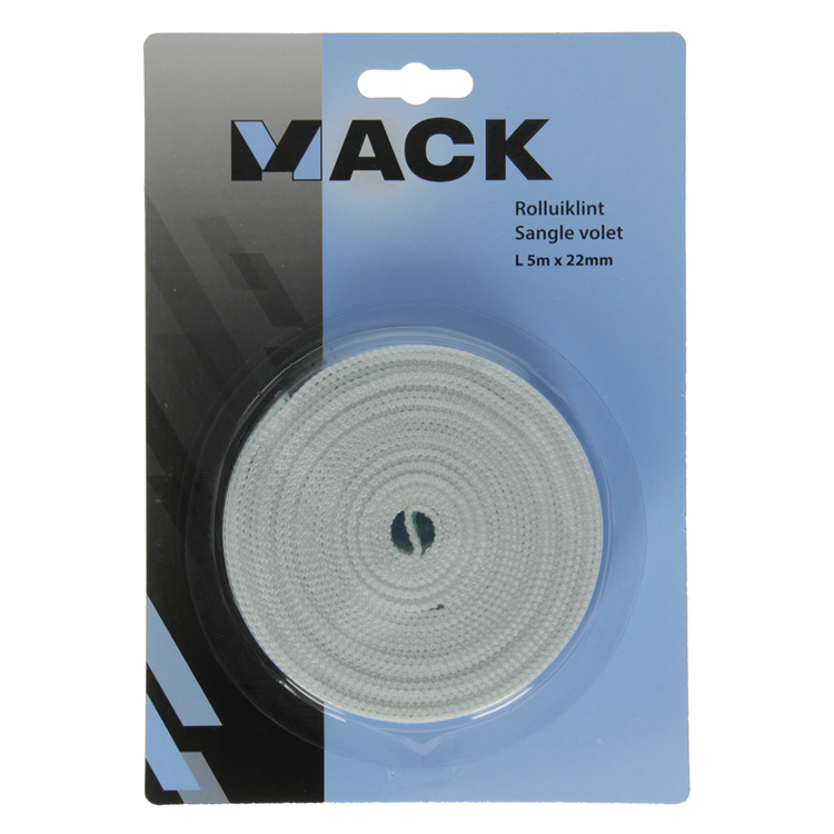 Mack 1010055 - cinta para persiana enrollable 5mx22mm | 5 piezas