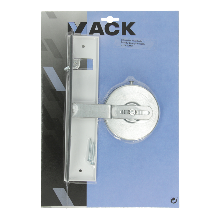 Mack 1010100 - 1 enrollador de cinta en tapa modelo 12m 22mm | 5 piezas