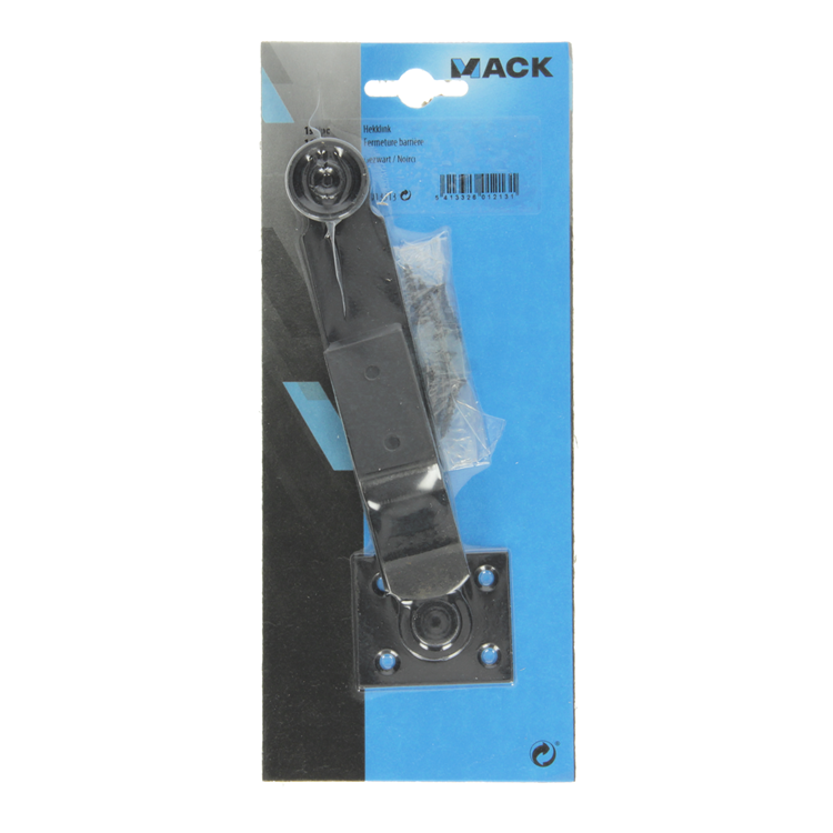 Mack 1013313 - 1 manilla de puerta plastificada negra. | 3 piezas