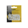 Mack 1017029 - 10 soportes para estantes con funda blanco | 5 piezas